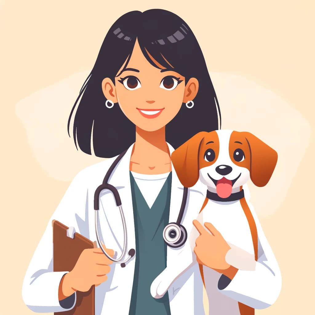 a girl training her dog